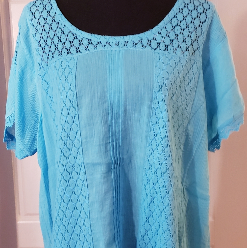 Krazy Kat Crepe Pullover Top